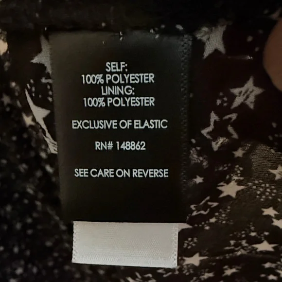 Torrid Black and White Starry Night Fully Lined Midi Dress - Picture 13 of 13